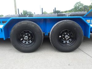7×20 Heavy Duty Blue Straight Deck Utility Trailer (2) 5,200lb Axles with Brakes - Image 8