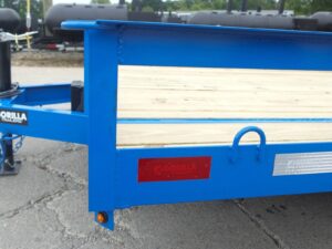 7×20 Heavy Duty Blue Straight Deck Utility Trailer (2) 5,200lb Axles with Brakes - Image 12