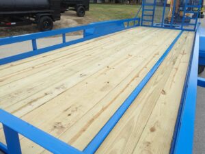 7×20 Heavy Duty Blue Straight Deck Utility Trailer (2) 5,200lb Axles with Brakes - Image 13