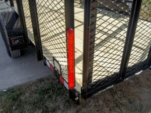 7×18 Tandem axle 2-3500lb Utility Trailer 6ft Mesh Sides with Ladder Racks 7K GVWR - Image 16