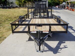 7×14 Dovetail Utility Trailer 3,500lb Axle with Brake - Image 2