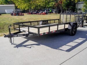 7×14 Dovetail Utility Trailer 3,500lb Axle with Brake - Image 3