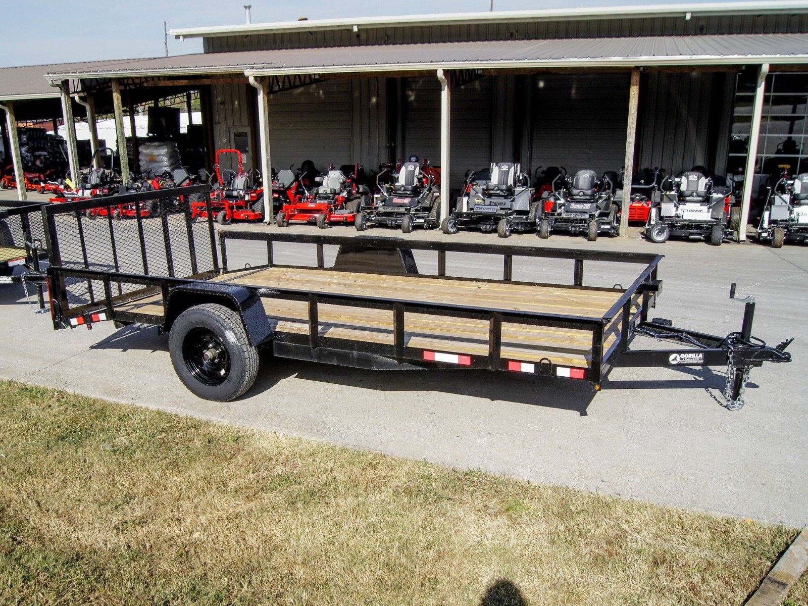 7×14 Dovetail Utility Trailer 3,500lb Axle with Brake 7×14 Dovetail Utility Trailer 3,500lb Axle with Brake - Image 1