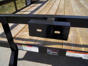7×14 Dovetail Utility Trailer 3,500lb Axle with Brake - Image 9
