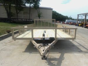 7×14 Straight Deck Tube Top Utility Trailer (2) 3,500lb Axles - Image 2