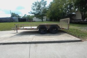 7×14 Straight Deck Tube Top Utility Trailer (2) 3,500lb Axles - Image 3