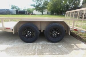 7×14 Straight Deck Tube Top Utility Trailer (2) 3,500lb Axles - Image 4