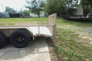7×14 Straight Deck Tube Top Utility Trailer (2) 3,500lb Axles - Image 5