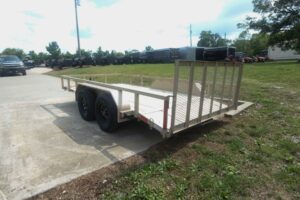 7×14 Straight Deck Tube Top Utility Trailer (2) 3,500lb Axles - Image 6