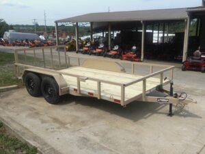7×14 Straight Deck Tube Top Utility Trailer (2) 3,500lb Axles - Image 9