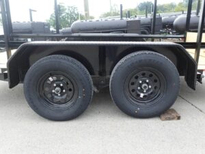 6.4×12 Straight Deck Utility Trailer 6ft Ladder Racks (2) 3500lb Axles - Image 6