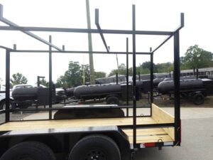 6.4×12 Straight Deck Utility Trailer 6ft Ladder Racks (2) 3500lb Axles - Image 7