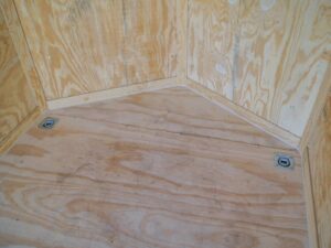 6×14 White Slant Top V-Nose Enclosed Trailer 3,500lb Axle - Image 11