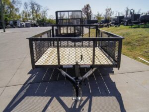 6.4×10 Dovetail Utility Trailer with 2ft Mesh Sides 3,500lb Axle - Image 2