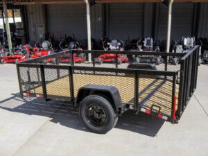 6.4×10 Dovetail Utility Trailer with 2ft Mesh Sides 3,500lb Axle - Image 6