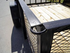 6.4×10 Dovetail Utility Trailer with 2ft Mesh Sides 3,500lb Axle - Image 11