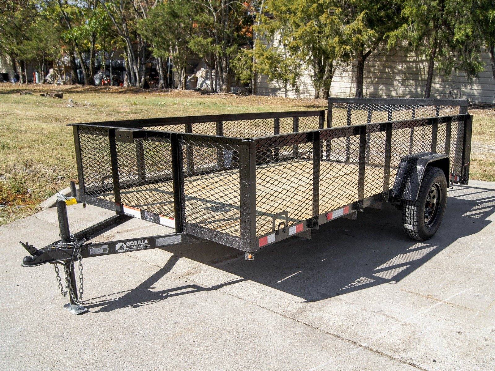 6.4×12 Dovetail Utility Trailer 2ft Mesh Side 3,500lb Axle 6.4×12 Dovetail Utility Trailer 2ft Mesh Side 3,500lb Axle - Image 1