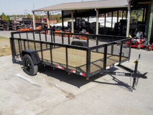 6.4×12 Dovetail Utility Trailer 2ft Mesh Side 3,500lb Axle - Image 8