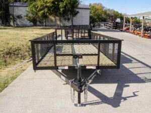 6.4×16 Dovetail Utility Trailer 2ft Mesh (2) 3500lb Axles 7K GVWR - Image 3