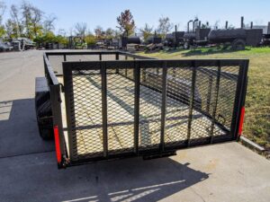 6.4×16 Dovetail Utility Trailer 2ft Mesh (2) 3500lb Axles 7K GVWR - Image 6