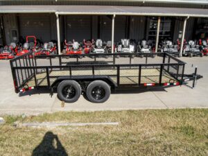 6.4×16 Dovetail Utility Trailer 2ft Mesh (2) 3500lb Axles 7K GVWR - Image 8