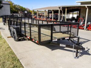 6.4×16 Dovetail Utility Trailer 2ft Mesh (2) 3500lb Axles 7K GVWR - Image 9