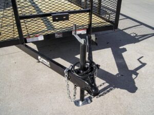 6.4×16 Dovetail Utility Trailer 2ft Mesh (2) 3500lb Axles 7K GVWR - Image 10