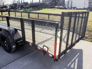 6.4×16 Dovetail Utility Trailer 2ft Mesh (2) 3500lb Axles 7K GVWR - Image 16