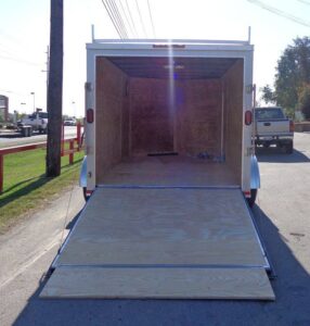 Enclosed Trailer 7’x12′ Silver – ATV Cargo Construction Hauler Storage - Image 6
