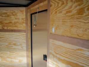 7×14 Enclosed Trailer Black V-Nose Blackout Package 3,500lb Axle Storage - Image 16