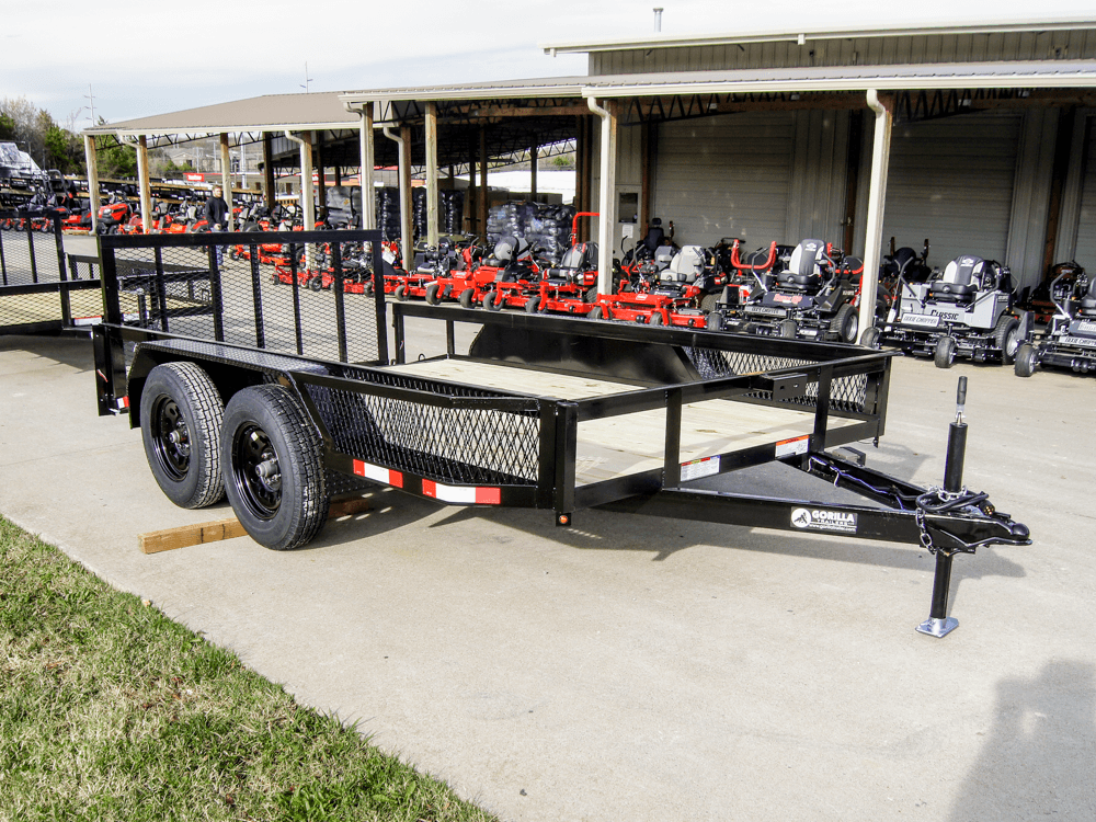 6.4×12 Dovetail Utility Trailer with Side Baskets (2) 3500lb Axles 6.4×12 Dovetail Utility Trailer with Side Baskets (2) 3500lb Axles - Image 1