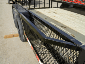 6.4×12 Dovetail Utility Trailer with Side Baskets (2) 3500lb Axles - Image 15