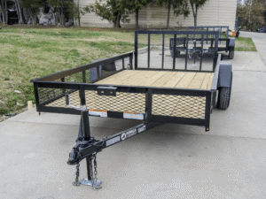 6.4×12 Dovetail Utility Trailer with 1ft Mesh Sides 3,500lb Axle - Image 2