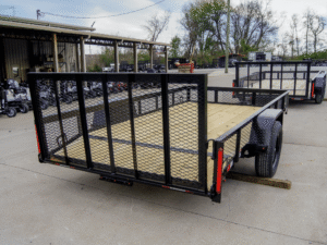 6.4×12 Dovetail Utility Trailer with 1ft Mesh Sides 3,500lb Axle - Image 5