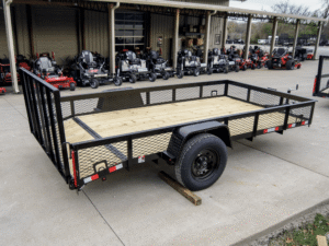 6.4×12 Dovetail Utility Trailer with 1ft Mesh Sides 3,500lb Axle - Image 6