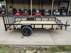 6.4×12 Dovetail Utility Trailer with 1ft Mesh Sides 3,500lb Axle - Image 7