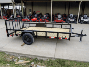 6.4×12 Dovetail Utility Trailer with 1ft Mesh Sides 3,500lb Axle - Image 8
