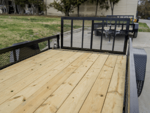6.4×12 Dovetail Utility Trailer with 1ft Mesh Sides 3,500lb Axle - Image 12