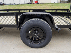 6.4×12 Dovetail Utility Trailer with 1ft Mesh Sides 3,500lb Axle - Image 15
