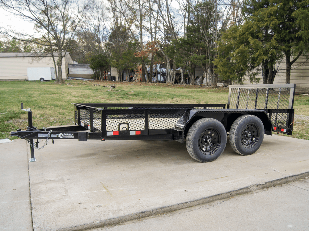 6.4×12 Dovetail Utility Trailer with 1ft Mesh Sides (2) 3,500lb Axles 6.4×12 Dovetail Utility Trailer with 1ft Mesh Sides (2) 3,500lb Axles - Image 1