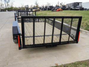 6.4×12 Dovetail Utility Trailer with 1ft Mesh Sides (2) 3,500lb Axles - Image 4