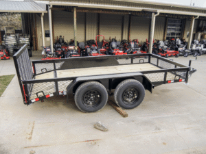 6.4×12 Dovetail Utility Trailer with 1ft Mesh Sides (2) 3,500lb Axles - Image 6