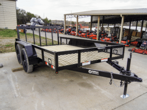 6.4×12 Dovetail Utility Trailer with 1ft Mesh Sides (2) 3,500lb Axles - Image 8