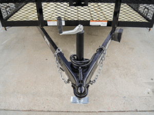 6.4×12 Dovetail Utility Trailer with 1ft Mesh Sides (2) 3,500lb Axles - Image 9