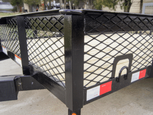6.4×12 Dovetail Utility Trailer with 1ft Mesh Sides (2) 3,500lb Axles - Image 10