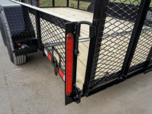 6.4×12 Dovetail Utility Trailer with 1ft Mesh Sides (2) 3,500lb Axles - Image 14