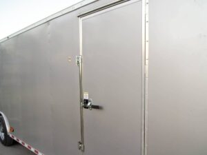 8.5×32 Silver Enclosed Car Hauler Trailer With Ramp and side door (3) 7K Axles 21k GVWR - Image 19