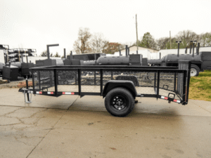 5×12 Dovetail Utility Trailer with 2ft Mesh Sides 3,500lb Axle - Image 3