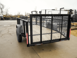 5×12 Dovetail Utility Trailer with 2ft Mesh Sides 3,500lb Axle - Image 5