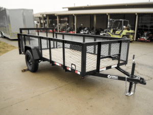5×12 Dovetail Utility Trailer with 2ft Mesh Sides 3,500lb Axle - Image 7